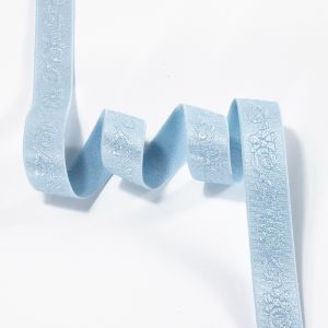 20mm custom nylon jacquard pattern elastic webbing strap for fancy sports bra