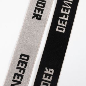 High Quality custom logo Jacquard woven knitted elastic band nylon elastic