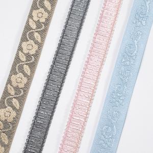 Bra accessories custom jacquard floral pattern underwear nylon shoulder strap