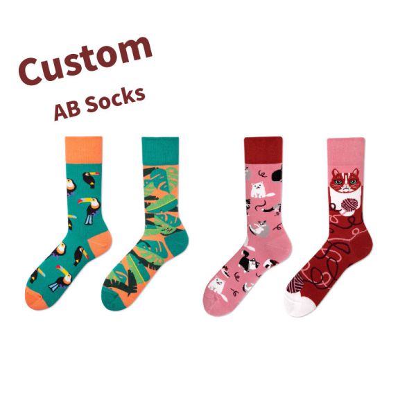 New Pattern Customization Ab Fashion Couple Socks Unisex Creative Graffiti