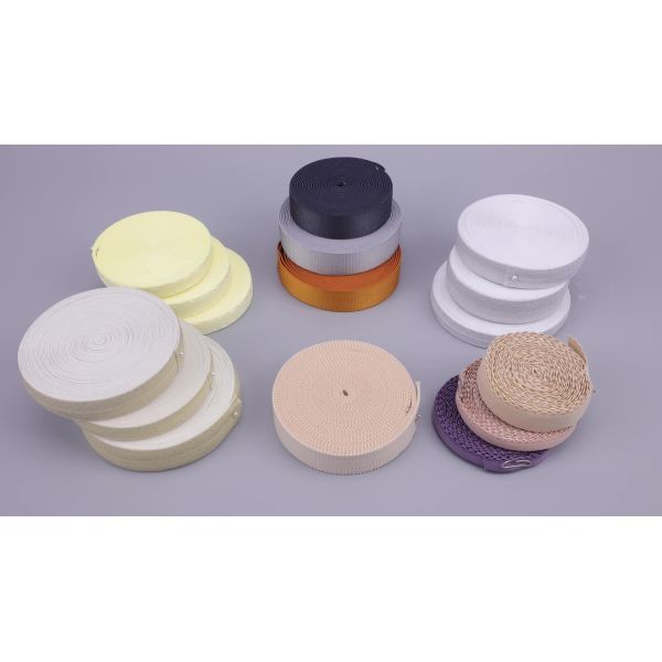 Quality Custom Nylon/Polyester  soft plush elastic band Woven Knitted Ribbon Soft Elastic Band for sports bra wholesale