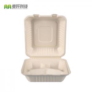 Cheap Biodegradable disposable take out food boxes container sugarcane bagasse empaques for sale