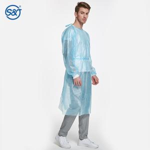 PP PE SMS CPE Disposable Surgical Gowns Level 1 2 3 Isolation Gown With Knitted