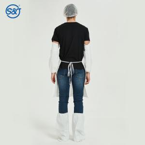 PP Film Coating Impervious Non Woven Fabric Apron Disposable Protective Apron