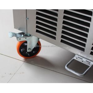 Double pan fried ice cream rolled machine