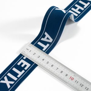 Soft customized wide 4cm printed jacquard sewing band bra elastic tape waistband