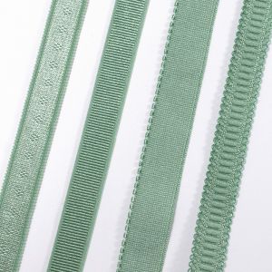 Underwear nylon elastic band glossy nylon spandex bra straps elastic webbing for