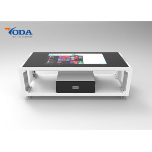 Cheap Customized Size Touch Screen Table LCD Capacitive Touch With Drawer for sale
