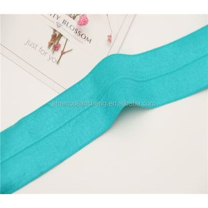 High quality 40mm Glossy foldover elastic band for underwear elastic band