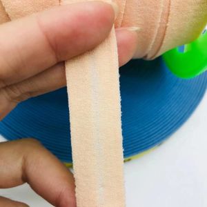Fold Over Elastic Tape Fold Elastic Nylon Twill Tape Bias Binding Tape Elastic