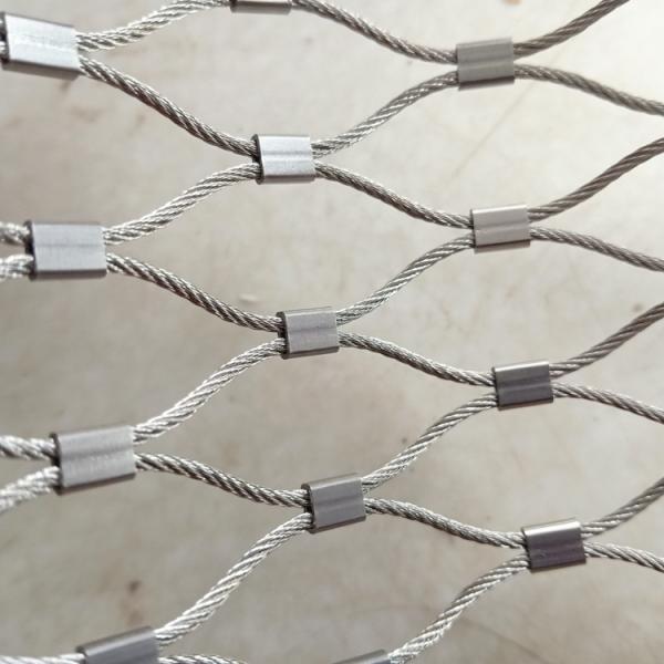304 Stainless Steel Ferrule Type X Tend Wire Rope Mesh Flexible Net For