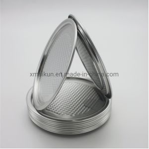 China 305# Aluminum Wide Mouth Canning Lids , Round Pull Ring Plastic Jars With Lids on sale