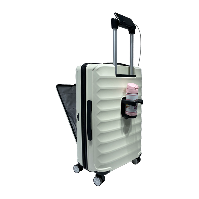 20/24" Multifunctional Hard Shell PC Travel Suitcase Set with USB Port Travel