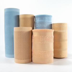 Sustainable woven polyester fabric crochet mesh elastic bandage medical band for