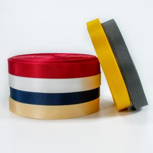 Custom wide strong seat belt thick backpack straps packaging woven belt recycled