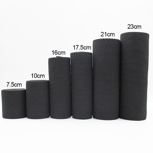 custom black medical elastic band fish silk elastic for waist trainer back