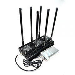 Desktop six-channel high-power 800 MHz -2700 MHz mobile phone wireless jammer,