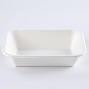 Rectangle 32oz Disposable Catering Trays With Lids Food Plant Pattern