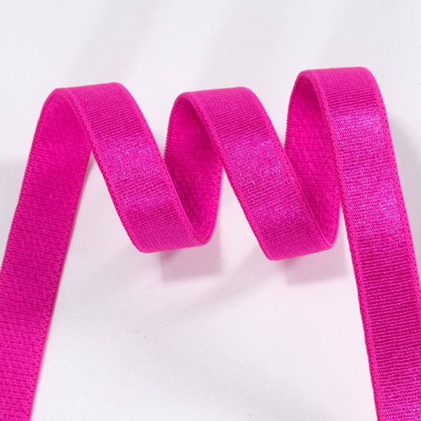Quality Custom shiny nylon elastic bra underwear band webbing tape accessories for sewing garment wholesale