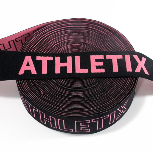 Quality Custom Printed Brand Fashion Label Polyester Woven Knitted Jacquard Soft Elastic Waist Band For Clothes wholesale