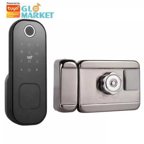 Glomarket Wholesale Tuya Smart Door Lock Phone App Control Fingerprint Digital