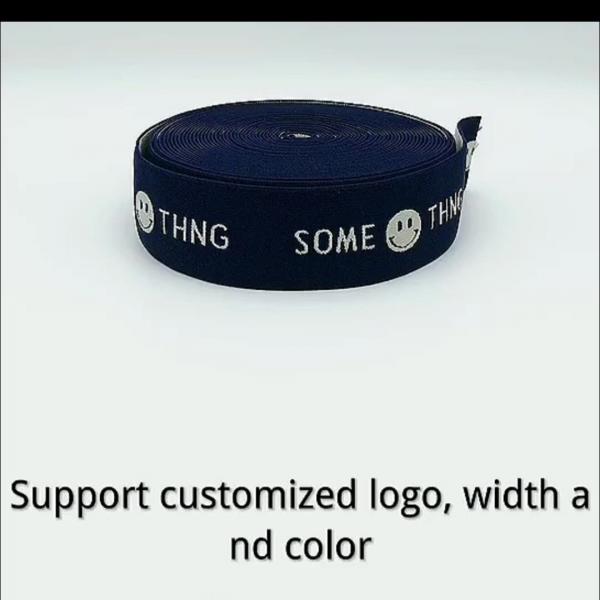 Colorful Elastic Rope Stretch Strap Cord Elasticity Knit Flat Jacquard Elastic