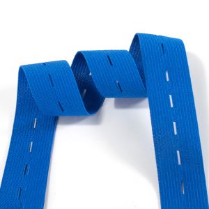 facemask adjustment knitted elastic band black and white buttonhole elastic belt