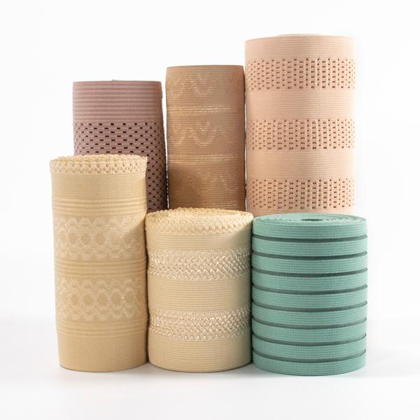 Quality Custom woven breathable elastic webbing strap with holes for orthopaedic elastic waist band wholesale