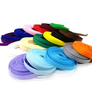 China Factory 196 Colors 3-100 MM Width Stocked Polyester Solid Color Grosgrain