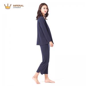 Cheap Rayon Polyester Spandex Custom Womens Clothing , Plus Size Ladies Pajamas Sets for sale