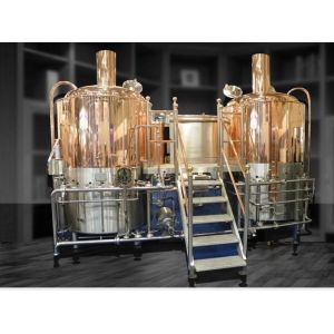 Brewhouse Longmaker Micro Beer Brewing Equipment 1000L Red Copper Beer Equipment