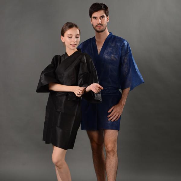 Quality 2021 New Style Disposable Spa Wear Non Woven Personalised Spa Robe wholesale