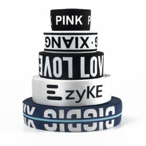 Soft customized printed jacquard sewing band bra elastic strap waistband for