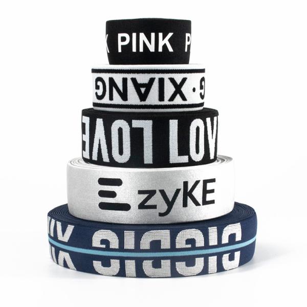 Soft customized printed jacquard sewing band bra elastic strap waistband for