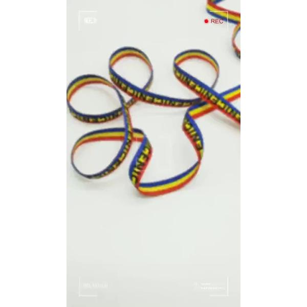 Custom Printed Jacquard Elastic Waistband Trimming For Garment Sports Shoes Bags