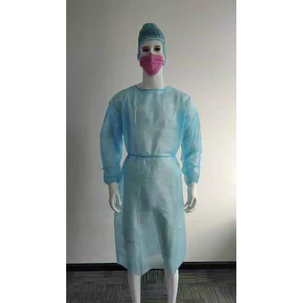 Quality S&J Breathable and Flexible Disposable Non woven pp pe Medical Isolation Gown 510k 35g pp Latex-free Surgical Isolation Gowns wholesale