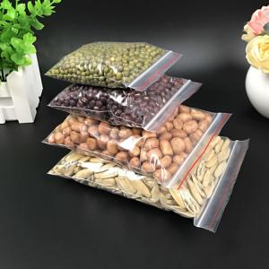 Cheap Transparent Pe Zipper Plastic Bag for sale