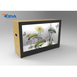 Android Transparent LCD Showcase Customized Menu Language 0 - 50℃ Working
