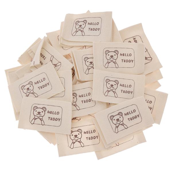 Quality Woven Label For Clothes Customised Garment Label Pink Clothing Label wholesale