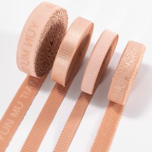 Factory underwear accessories custom jacquard pattern non-slip nylon plush