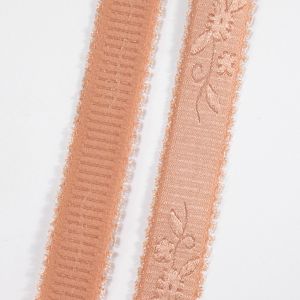 Custom jacquard pattern nylon elastic band women girls bra strap