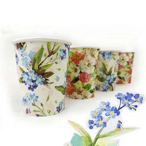 China Begonia flower orchid no peculiar smell no deformation disposable paper cup on sale