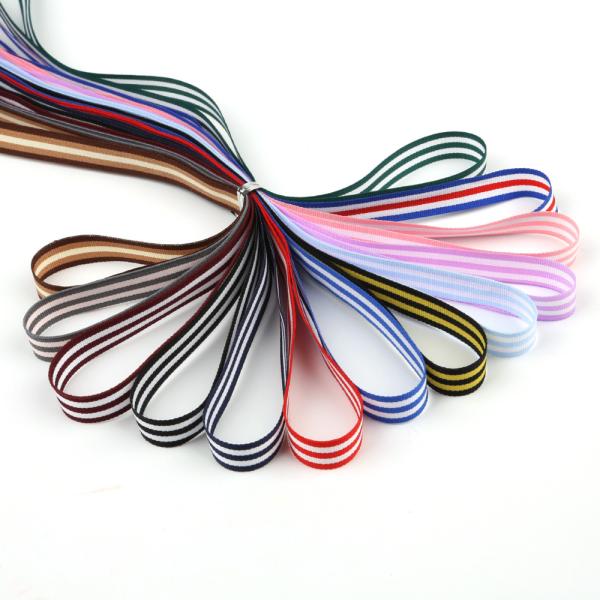 Quality Superior Quality Polyester Wired Craft Ribbon , Red White Blue Custom Jacquard Ribbon For Clothing wholesale