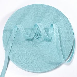 Twill Tape Ribbon 100% Cotton Natural Color 10mm Wide 100 Yard Roll Herringbone