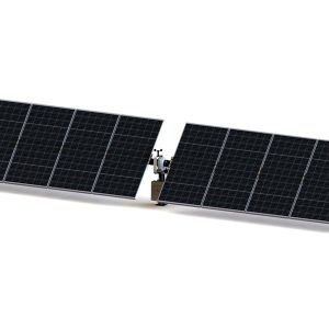 74 M 60 Deg Solar Tracking System Back Tracking Axis Solar Tracker With Worm