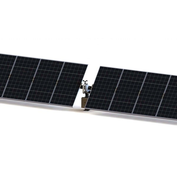 74 M 60 Deg Solar Tracking System Back Tracking Axis Solar Tracker With Worm