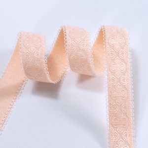 Nylon jacquard plush elastic band 10mm non-slip elastic strap for swimwear