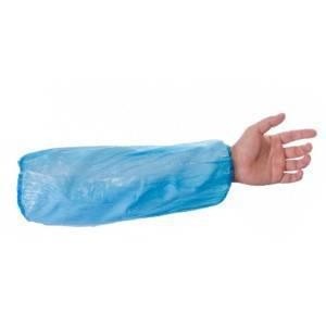 China Food Industry Pe Disposable Sleeve Covers With Elastic Bands on sale