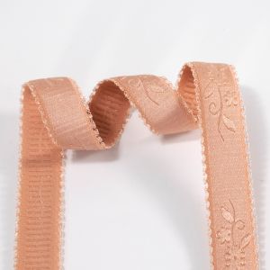 Custom jacquard pattern nylon elastic band women girls bra strap