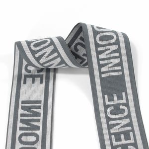 Woven jacquard waistband elastic custom band ribbon elastic for clothing